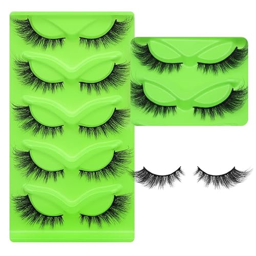 5 pairs Wispy Cat Eye Lashes Wispy False Eyelashes Natural look Eyelashes (W0806)