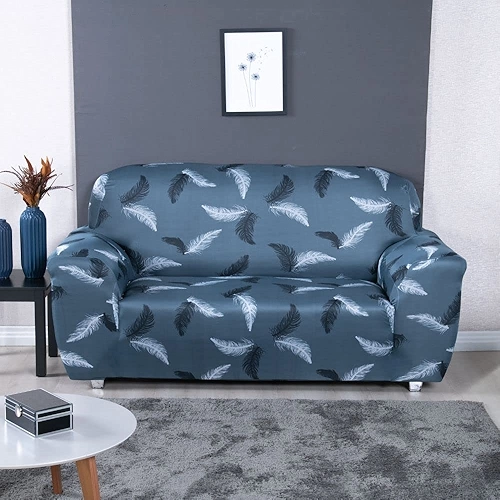 Presente Natal Capa Sofa Kit 2+3 Lugares Modern Leaf