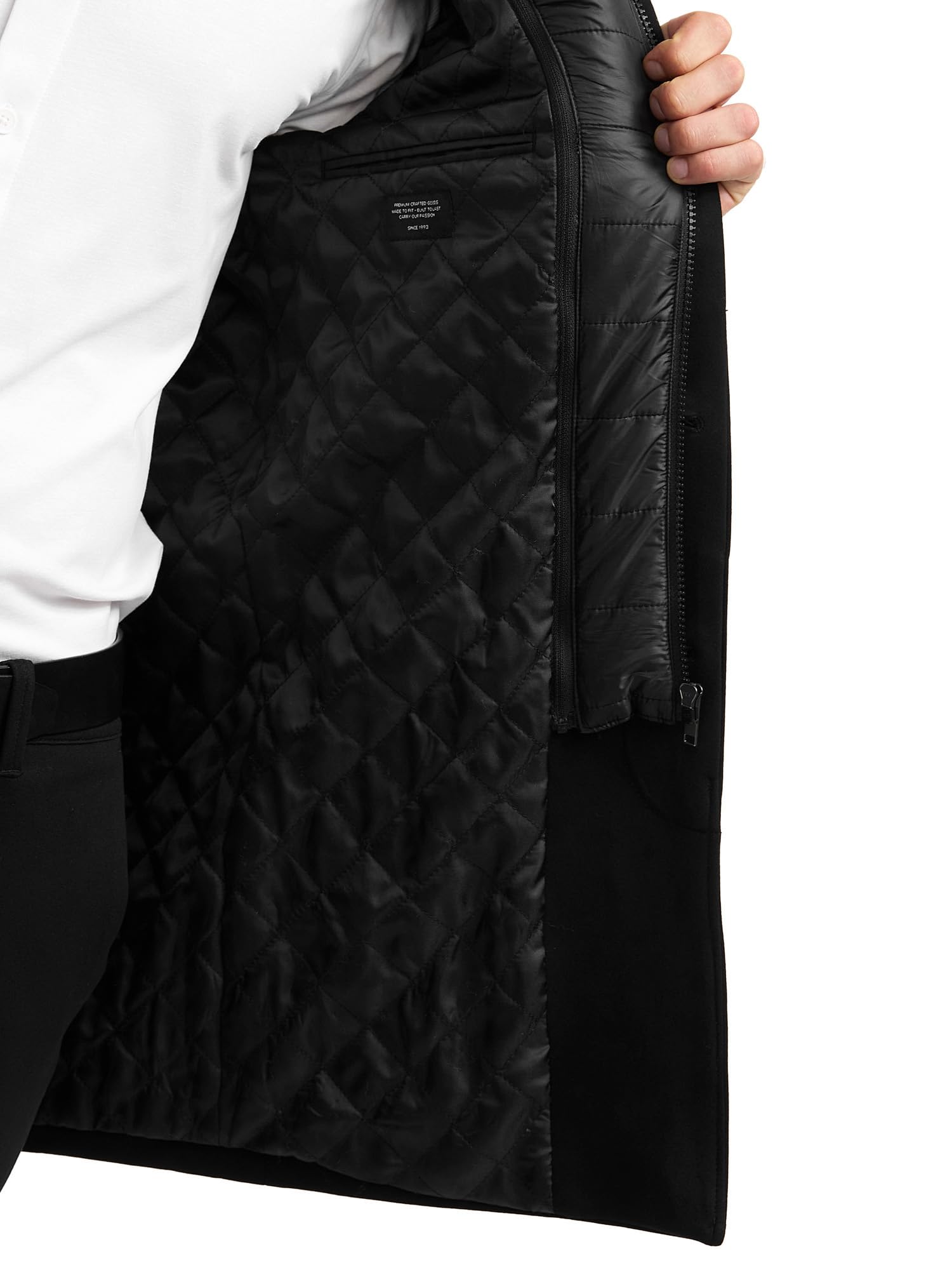 Indicode Uomini INBenyome Coat | Manteau Corto con Zip Nascosta