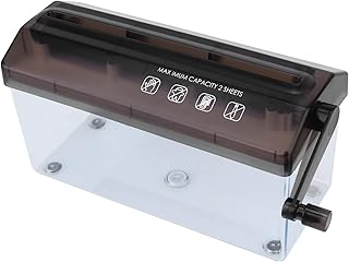 Hemoton Destruidora Manual Destruidora De Papel Manual Destruidora De Papel Pequena Destruidora De Papel Doméstico Tira De Corte De Papel Manual Destruidora De Documentos Mini Trituradora