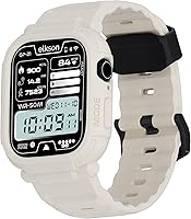 Vista 22 de elkson Funda con banda para Apple Watch Ultra de 49mm 3/2/1 con protector de pantalla de vidrio templado, Serie Quattro Pro resistente para correa