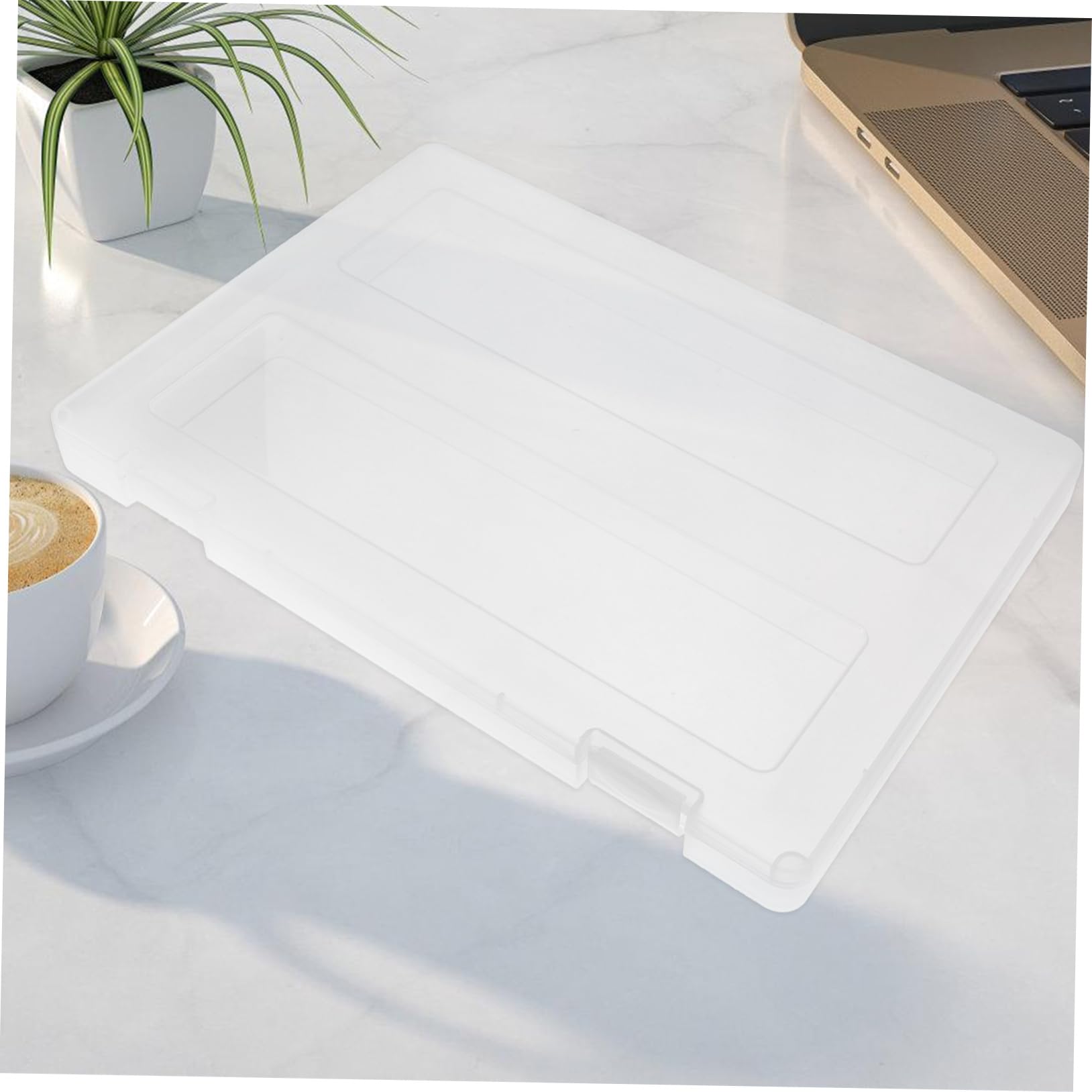 Homoyoyo 4pezzi Scatola Portaoggetti Trasparente Scatola Di Archiviazione in Pp Per File Documenti Riviste Protezione in Plastica Resistente All Usura