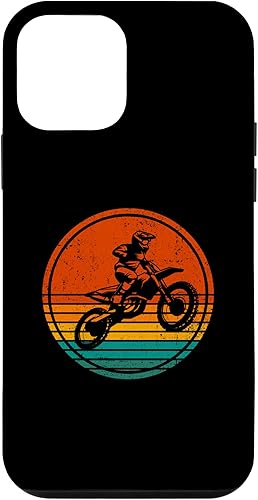 Miniatura 1 de iPhone 12 mini Retro Graphic Dirt Biker Motorcycle Enduro Motocross Biker Case