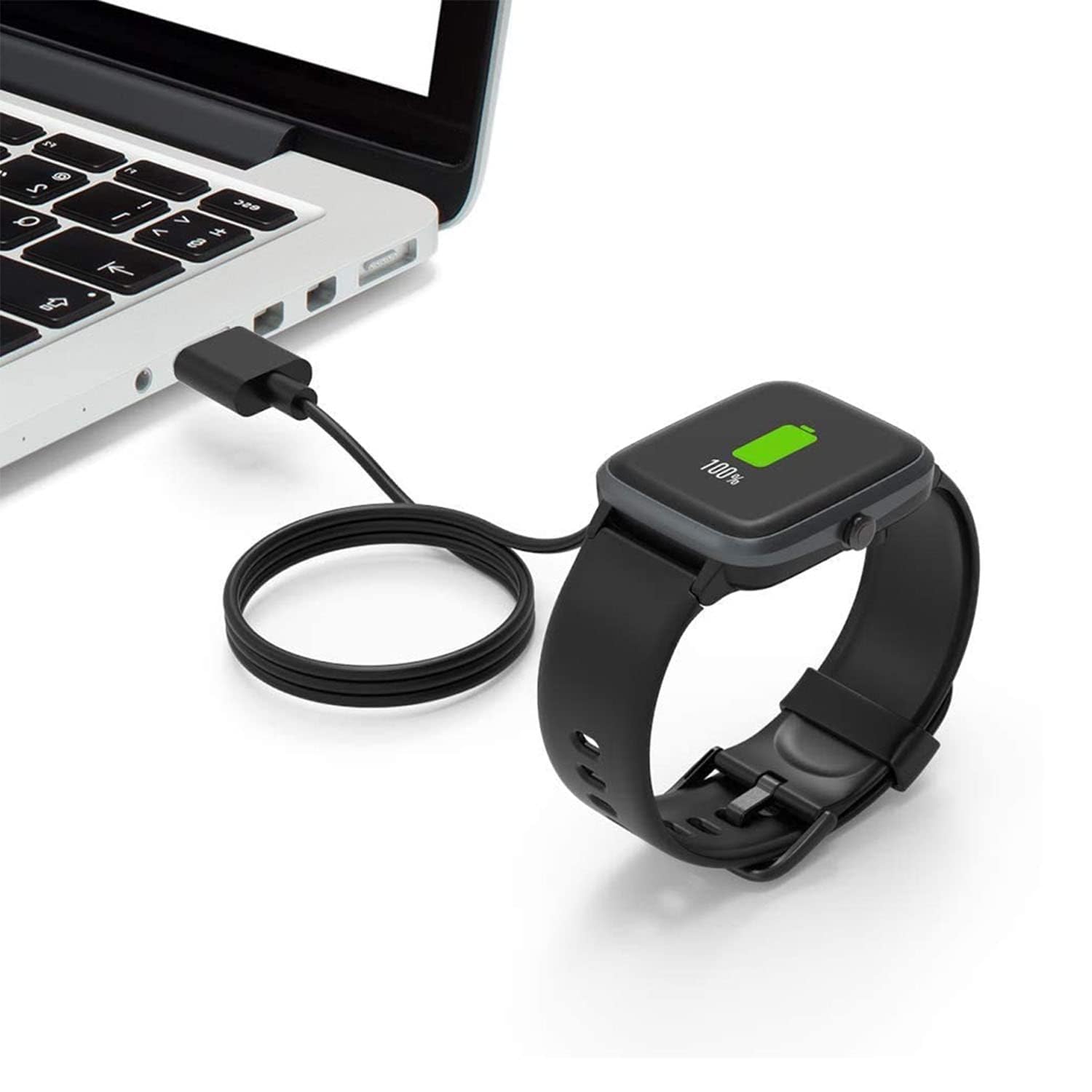 VeryFit Smartwatch-Ladekabel, passend für IDW19, IDW15, IDW13, ID208(BT), ID205L, ID206 und mehr, Ersatz-USB-Kabel für schnelles und einfaches Laden, 1 m, (2)