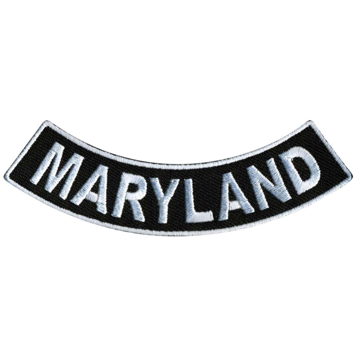 Hot Leathers Maryland 4” X 1” Bottom Rocker Patch PPM5040-4 Width x 1 Height Inches