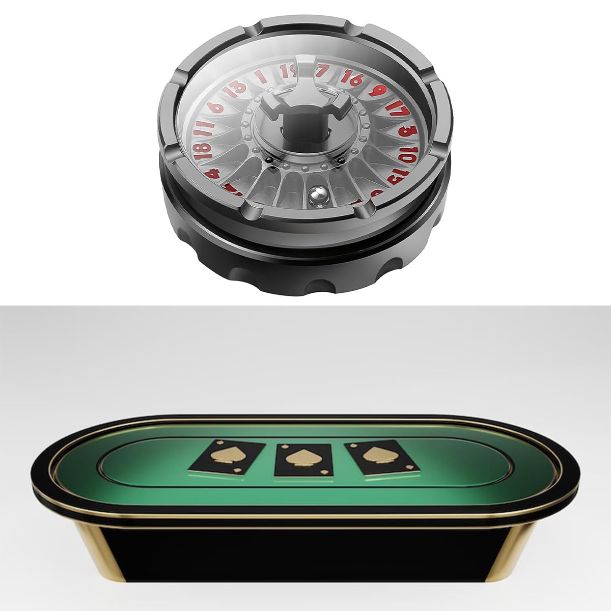 Dadi Da Roulette D20, Dadi Metallici a 20 Facce Con Splendida Confezione Regalo Per Dungeons and Dragons D&D E Giochi Da Tavolo