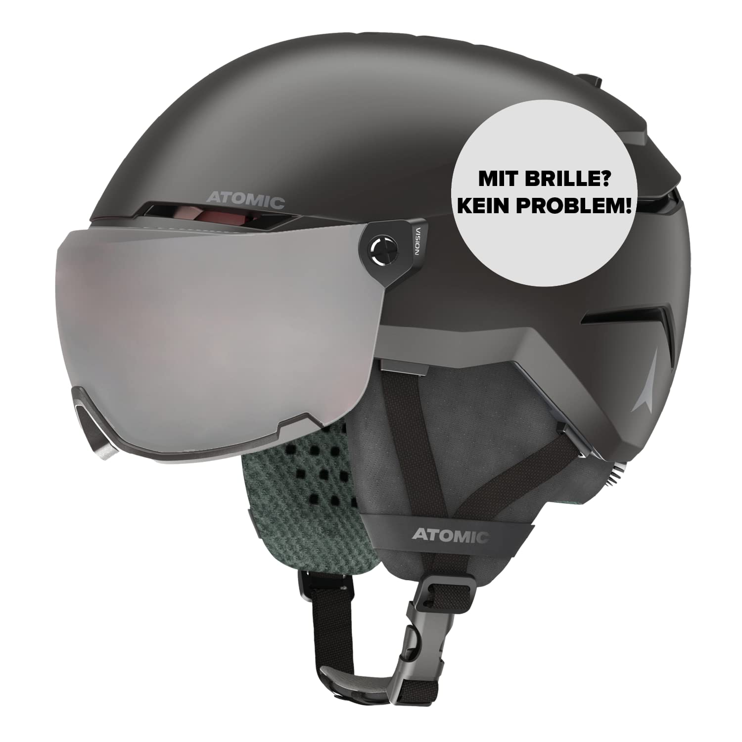 アトミック スキー バイザーへルメット ブラック ATOMIC SAVOR VISOR 