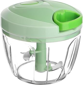 Vegetable Chopper Manual Food Processor, Veggie Chopper Cutter for Salad Garlic Nut Onion