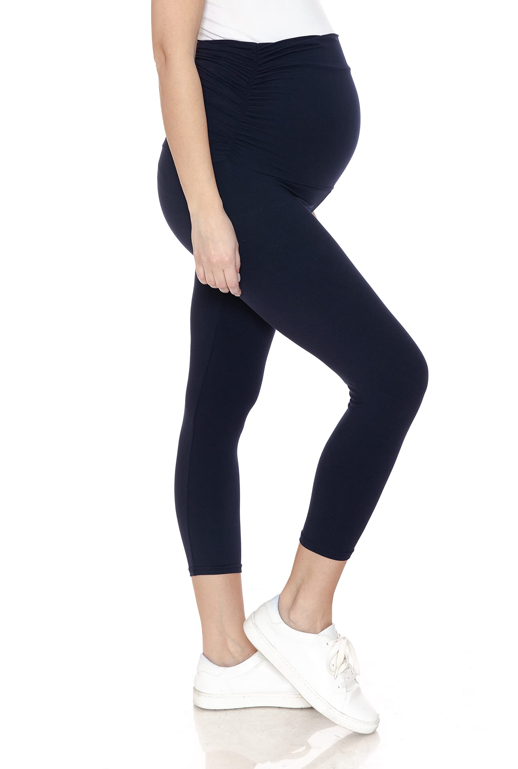 Leggings Depot Maternity Leggings Tights Medias de Maternidad, Marino, 3X US para Mujer