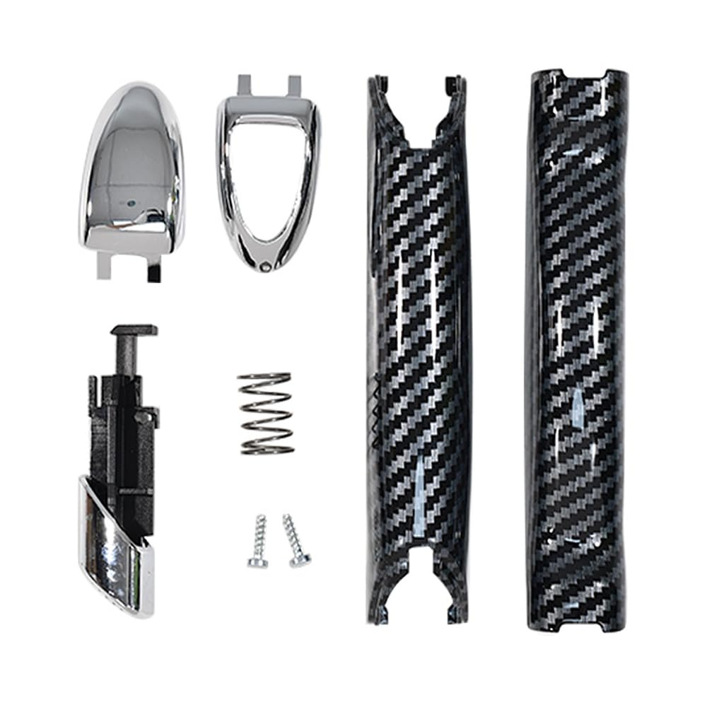 KIT POIGNÉE D'ARRÊT DE FREIN À MAIN, fibre de carbone Pommeau de levier de vitesse compatible avec FORD GALAXY S-MAX 2006-2015 1774992