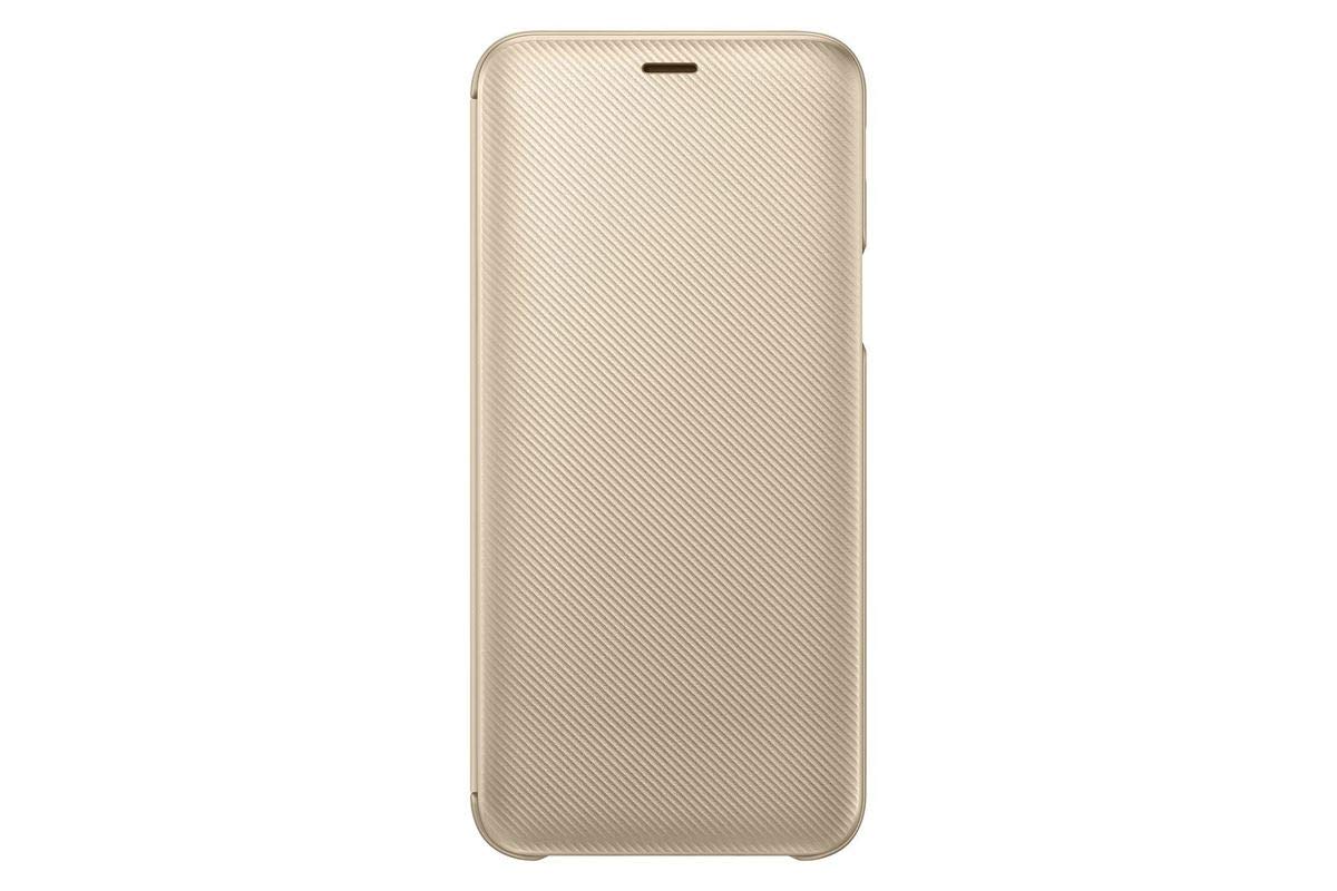 Samsung Original J6 Wallet Folio Flip Cover Case - Gold
