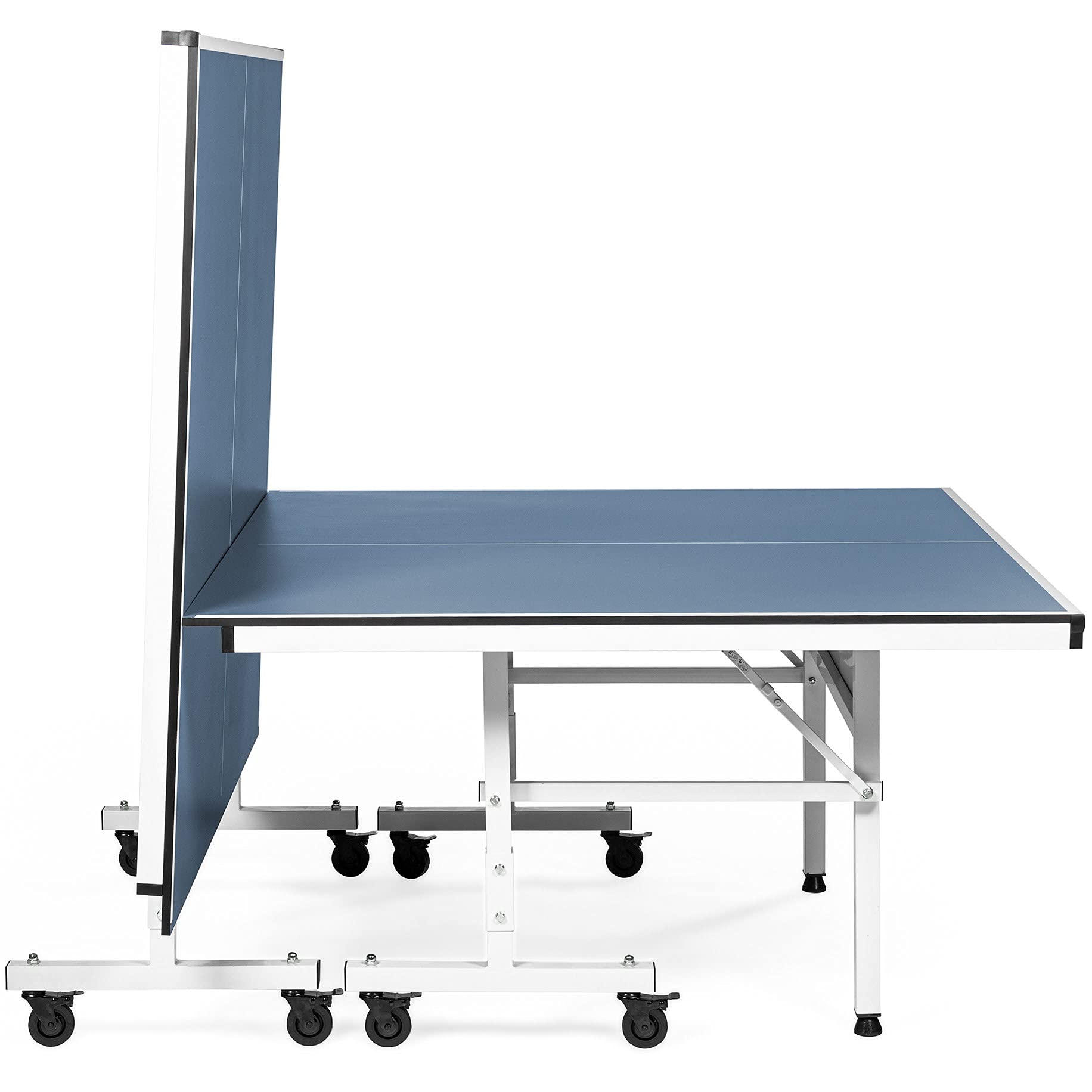 Dione Tischtennisplatte School Sport 400 kompakt Indoor Blau TT-Platte rollbarer und klappbar Tischtennistisch - 10 Minuten Installation - 70KG