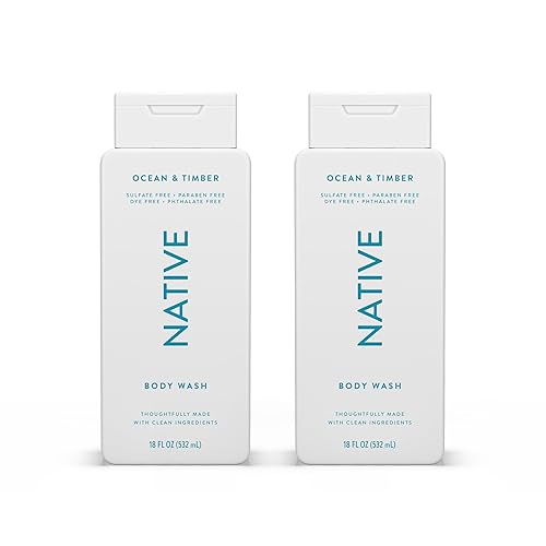Miniatura 9 de Native Body Wash Natural Body Wash para mujeres y hombres sin sulfatos sin parabenos sin tinte con ingredientes limpios derivados naturalmente que