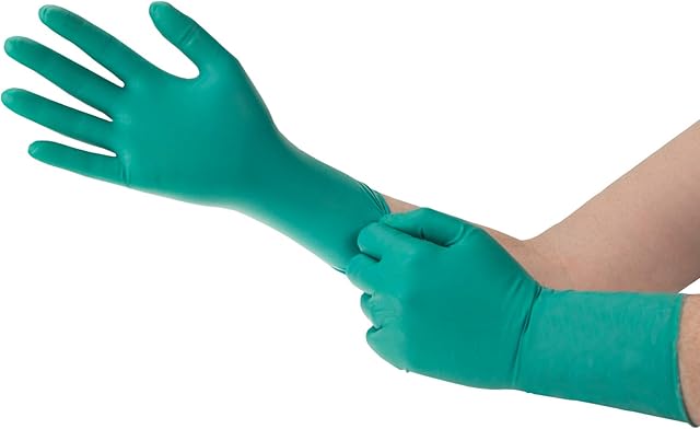 Ansell Microflex 93-260 Disposable Nitrile/Neoprene Gloves, Chemical Resistant, Industrial, Mechanics and DIY use, Green, Size XXL (10.5-11) (6 Units)