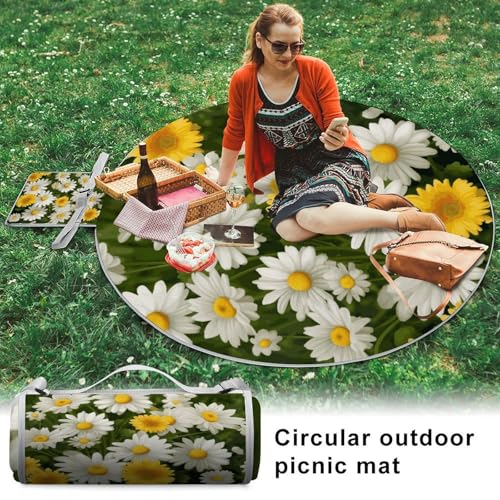 Manta de picnic impermeable que repele la humedad del césped y la arena 6