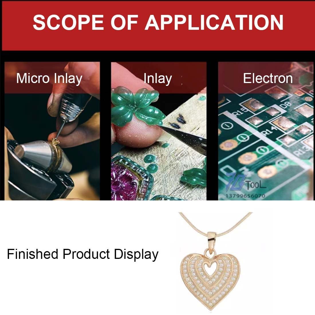 Microscopio con Incrustaciones De Joyería, Microscopio Multidireccional 7X-45X, Espejo con Microincrustaciones, Microscopio Estéreo para Engaste De Diamantes De Joyería,φ77mm