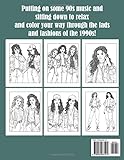 Zoom IMG-1 90s fashion coloring book 1900s