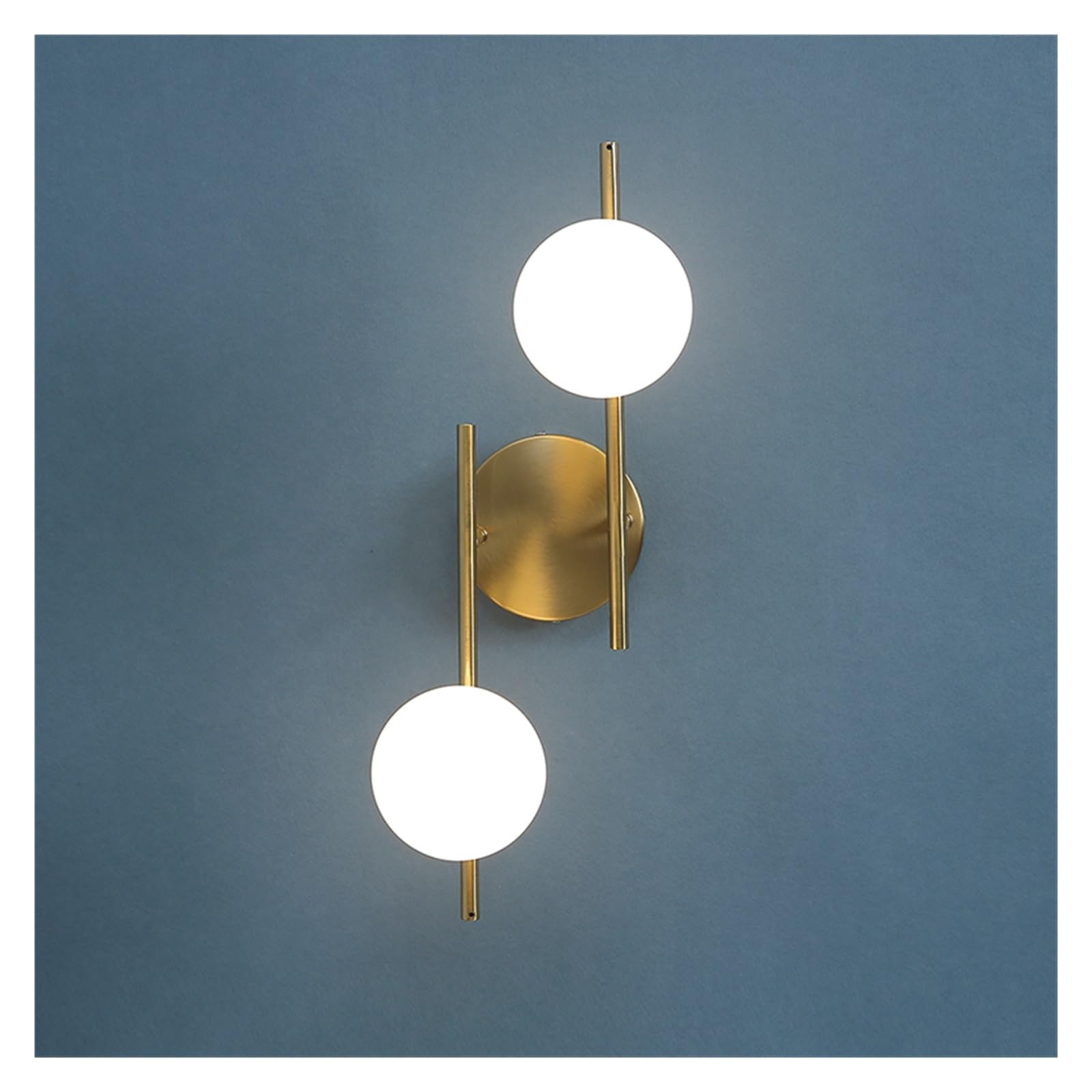 Iluminación de pared moderna para salones oscuros con difusor de vidrio 7