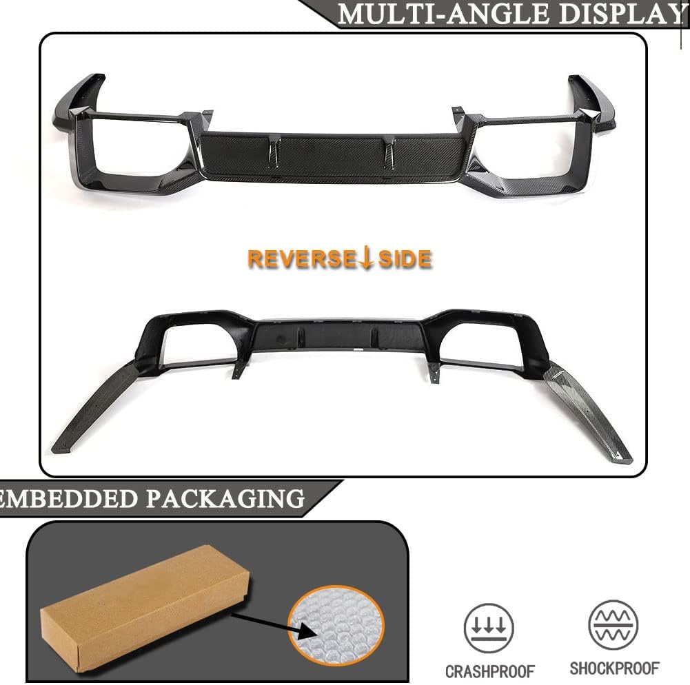 Carbon Fiber Rear Bumper Diffuser for BMW X4M F98 2019-2021 Lower Bumper Lip Didfuser Light Body Kit Factory Outlet