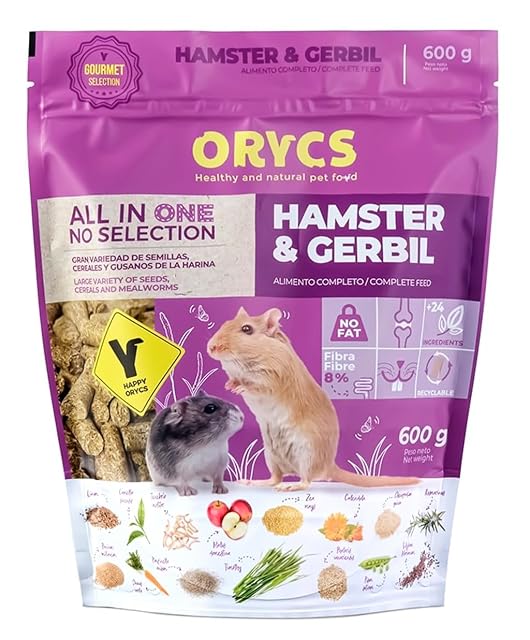 Alimento Completo para Hamsters y Jerbos 600g