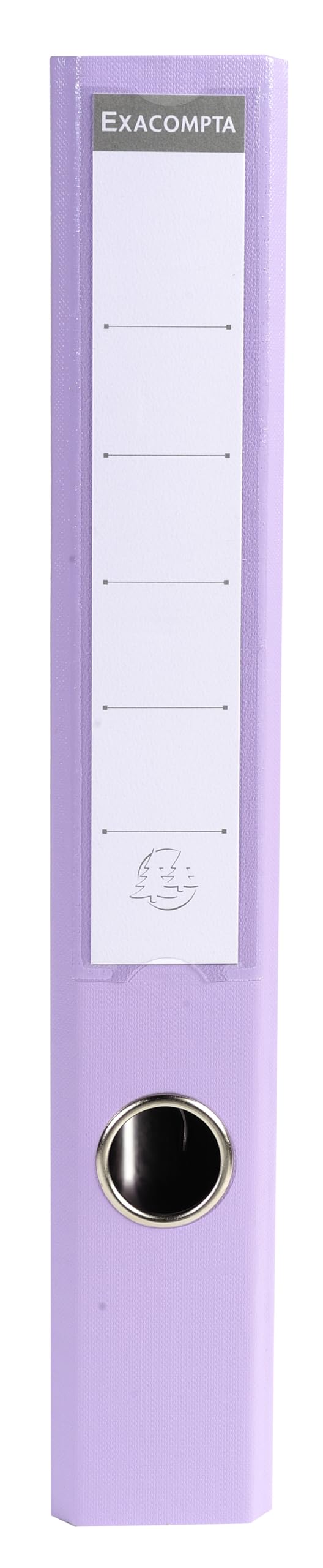 Exacompta 53507E 10er Pack Premium PVC-Ordner Prem´Touch Pastell. 5 cm schmal DIN A4 Ringordner Aktenordner Briefordner Büroordner Plastikordner Schlitzordner Pastellflieder