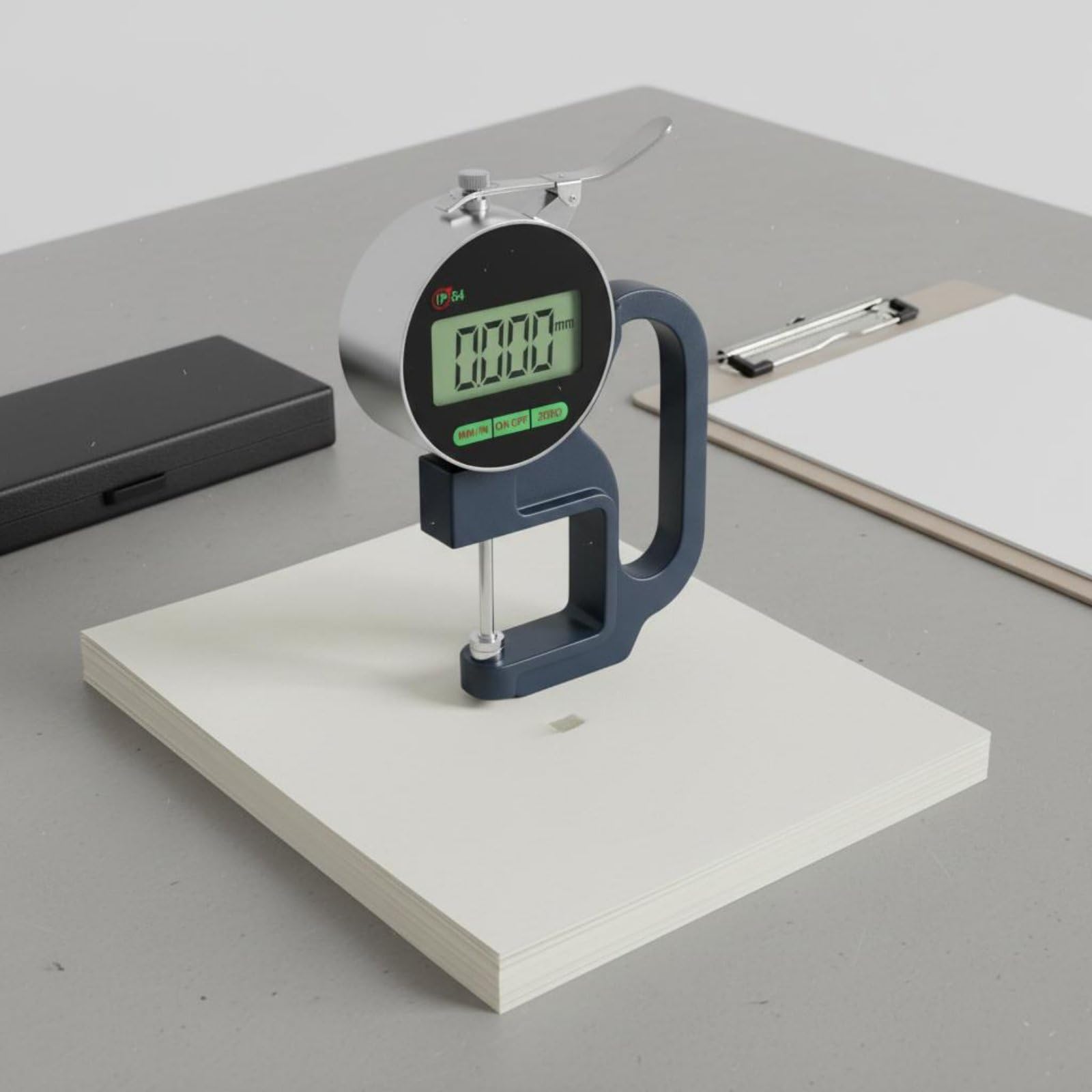 Milageto Digital Thickness Gauge Calibro Digitale Spessimetro Misuratore Spessore Elettronico Display Grande Zero Rapido Unità, Calibro Di Spessore Centesimale Ricaricabile 0-12.7MM