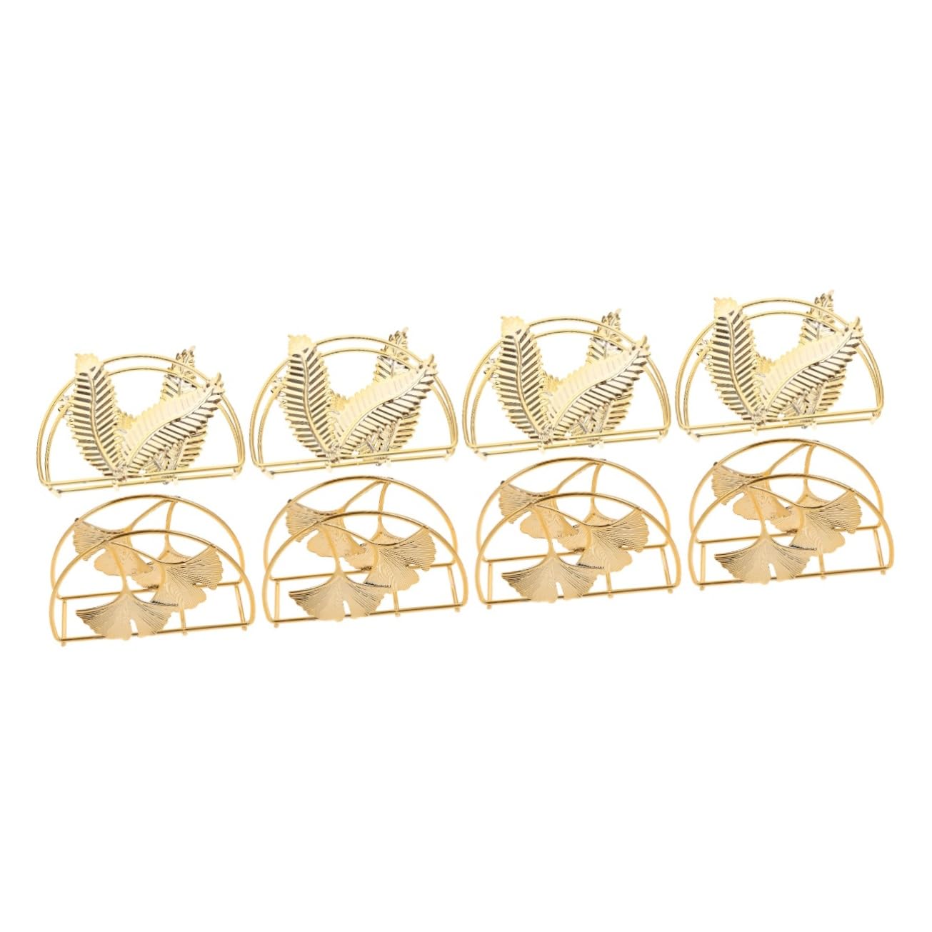 Cabilock 4 Juegos Servilleta Titular Servilletas Dispensador De Toallas De Papel De Metal Titular De La Toalla De Papel Servilleta Cajas Tejido Soporte Rack Servilleta Soporte 2 piezas * 4