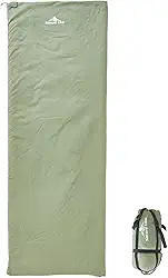 Saco de dormir ultraleve para mochila de 0,8 kg, saco de dormir para clima quente 10 °C a 17 °C, revestimento e forro de nylon, impermeável, compacto, saco de dormir leve para mochila,