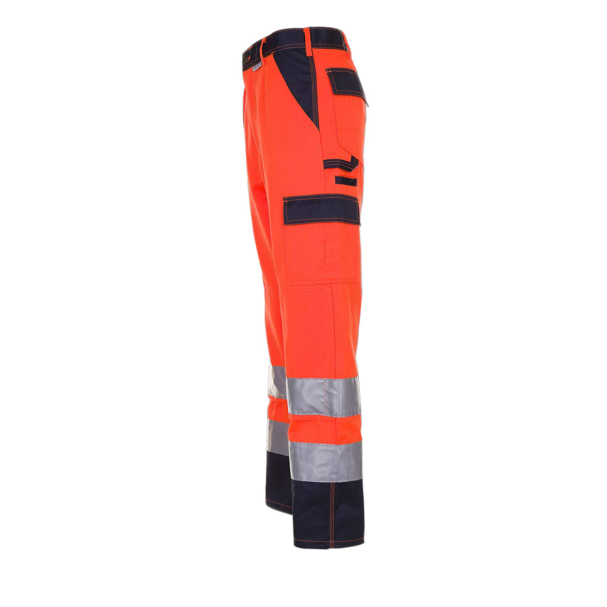 Planam 2016030 Warnschutz Bundhose, Orange/Marine, Größe 30
