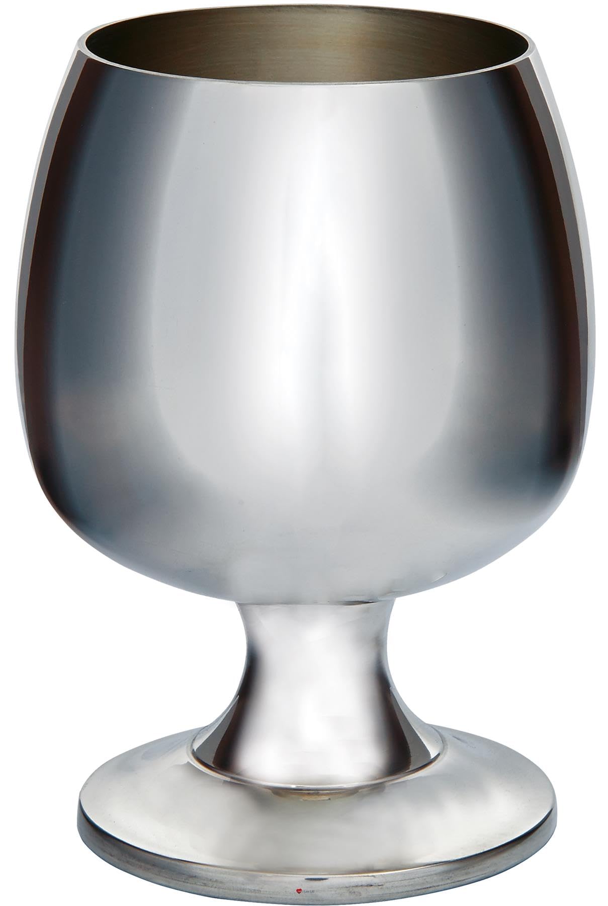 I LUV LTD Peltro Brandy Calice 400 ml Luminoso Lucidato Fine Sia Dentro che Fuori con Funzionalità Touchmark Perfetto per L'incisione