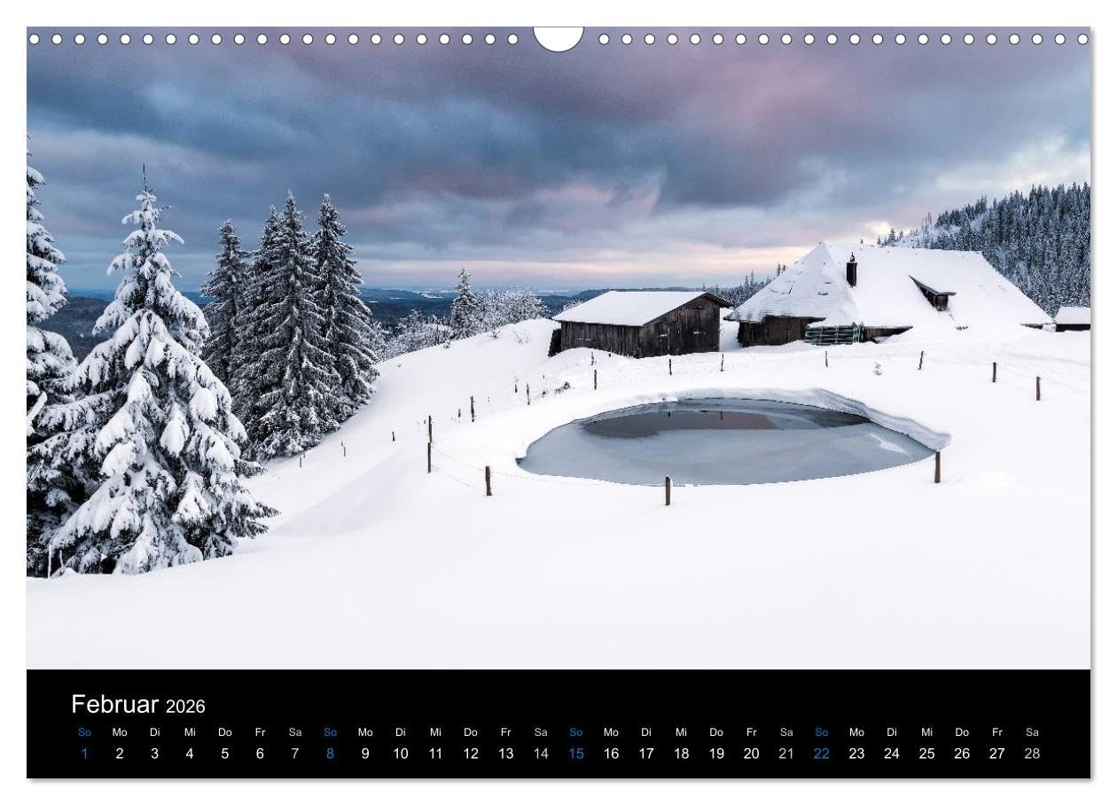Zauberhafter Schwarzwald (Wandkalender 2026 DIN A3 quer), CALVENDO Monatskalender: Landschaftsphotographien aus dem Schwarzwald
