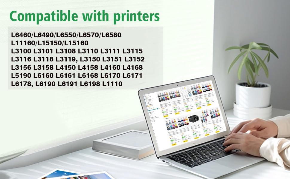 Image of QUINK 003 Ink Compatible for Epson L3250 L3260 L5290 L3210 L3256 L3150 L3215 L3216 L5190 L3200 L3251 L3252 L3110 L3151 L3152 L3156 L3211 L3212 L1110 Printer (Black 3pc)