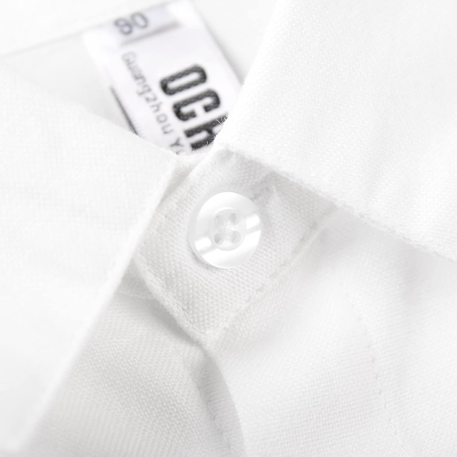 OCHENTA Boys Short Sleeve Button Down Shirt, Cute Rabbit Embroidery Easter Outfit, Oxford Cotton Dress Shirts for Kid 18M-11Y - Image 3