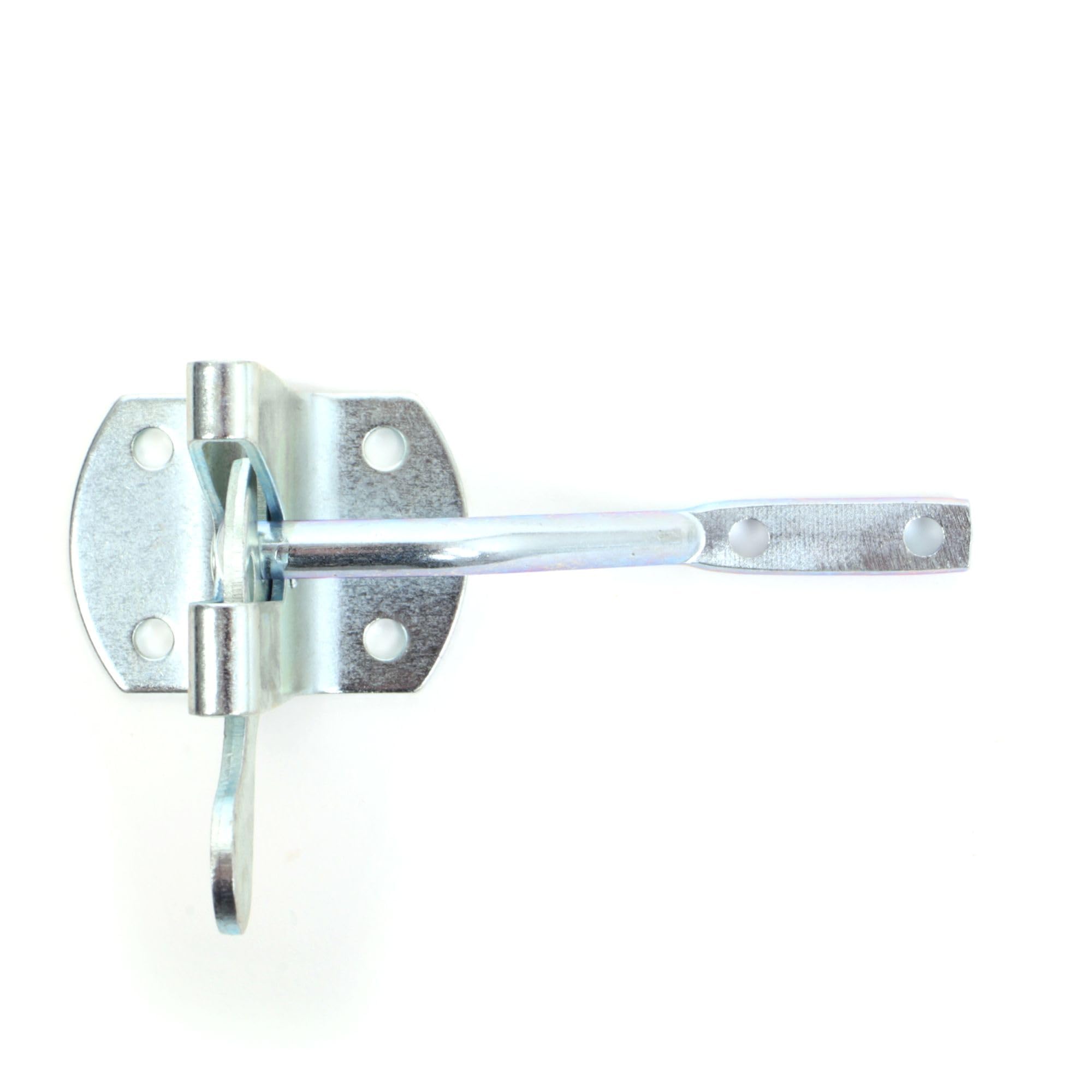 Torbeschlag Set verzinkt 400 mm verstellbare Ladenbänder mit Platten Gartentorfalle Stahl galvanisch verzinkt M16 für Gartentor Zaun Tor