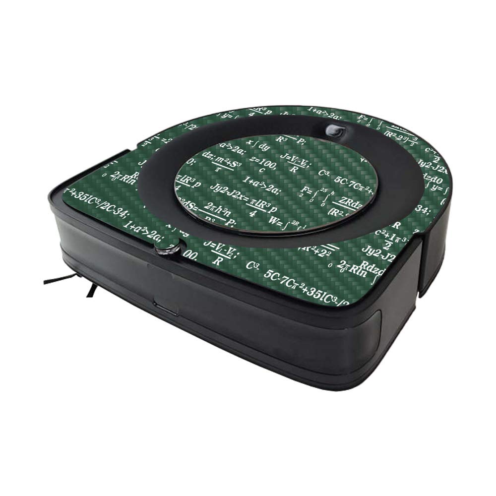 MightySkins Carbon Fiber Skin Compatible with iRobot Roomba s9 Vacuum Minimal Coverage - Equation Board | Textured Carbon Fiber Finish | Easy to Apply and Change Styles | Made in The USA