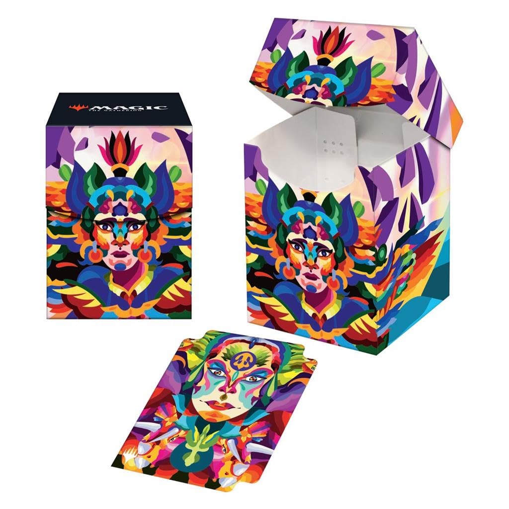 Ultra Pro - MTG The Lost Caverns of Ixalan 100+ Card Deck Box, Huatli, Poet of Unity for Magic: The Gathering, Protect & Store Commander MTG Decks, Collectible Card Storage