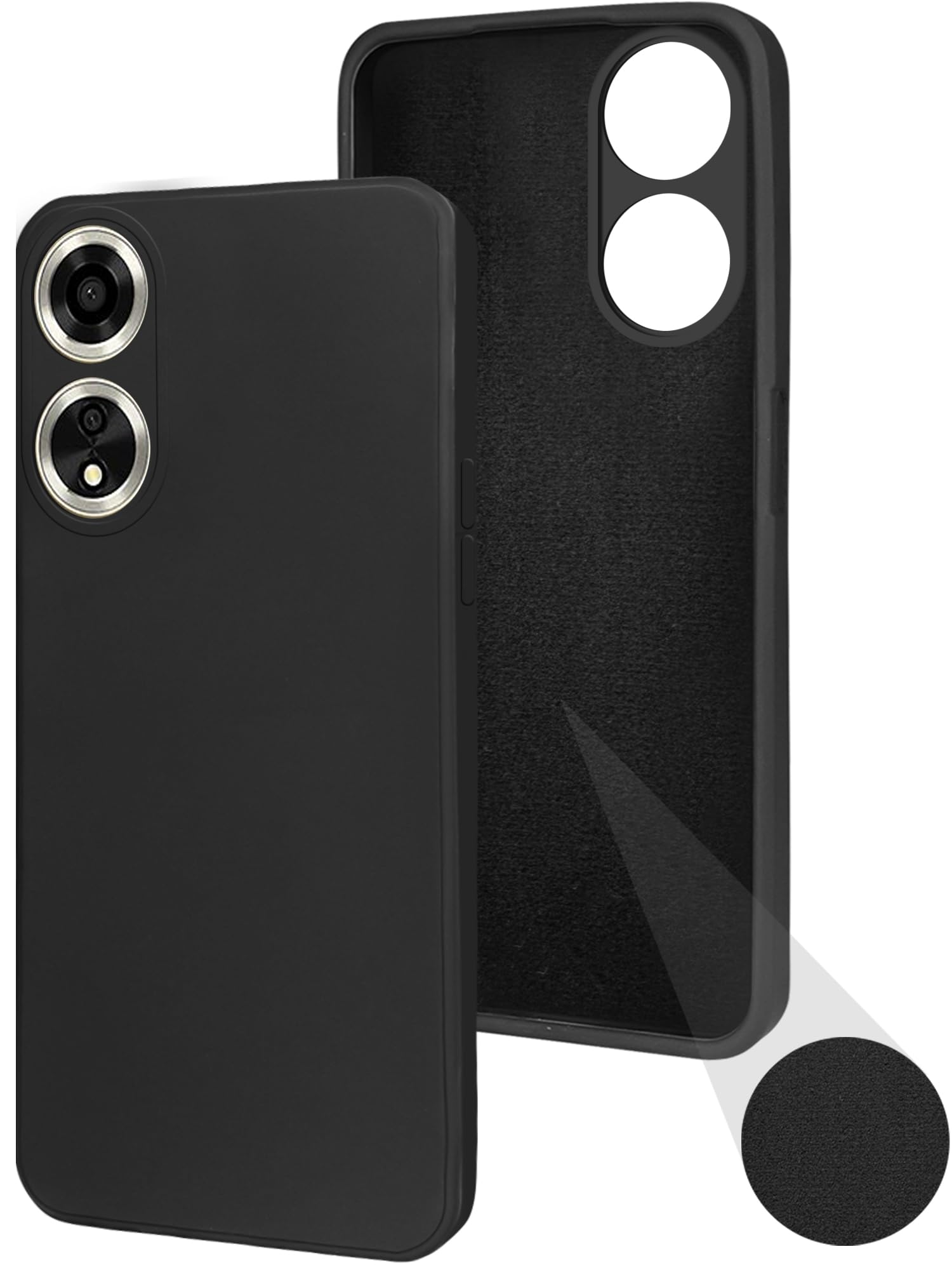 Jkobi Back Cover Case for Oppo A59 5G (Matte Finish Silicone with Inside Fiber Cloth |Black) (B0CR69SB99) Amazon Price History, Amazon Price Tracker