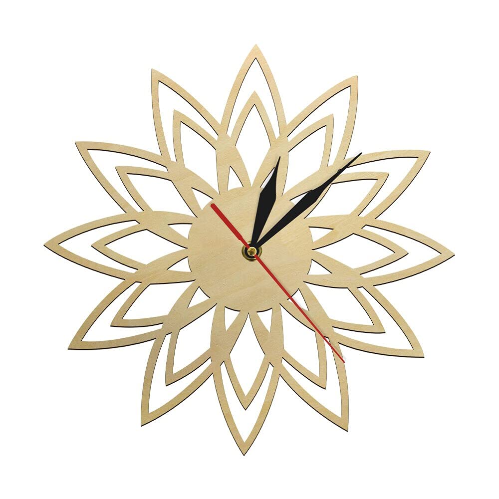 Horloge murale en bois pour un salon scandinave chaleureux et accueillant