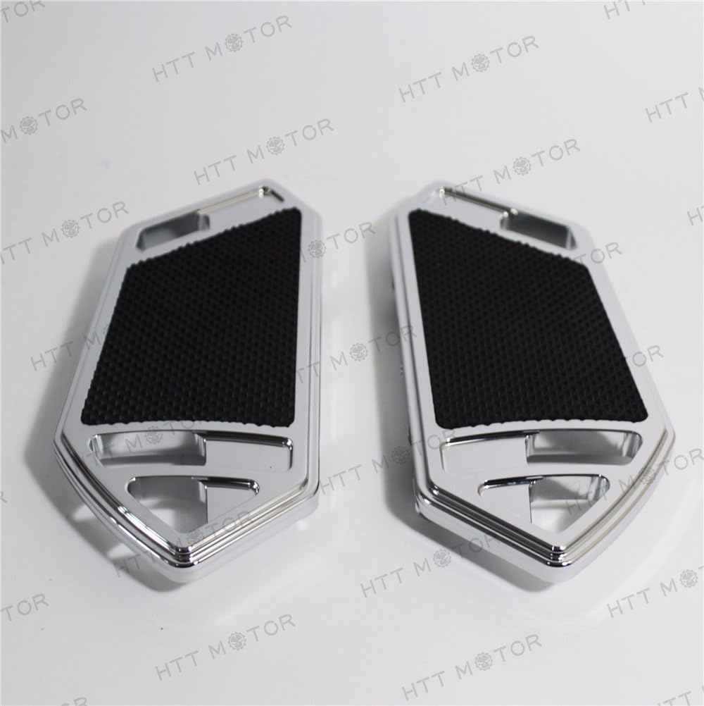 XKMT-Chrome Passenger Foot Boards Floorboard Compatible With H-D Touring&Softai [B0779TFDBT]