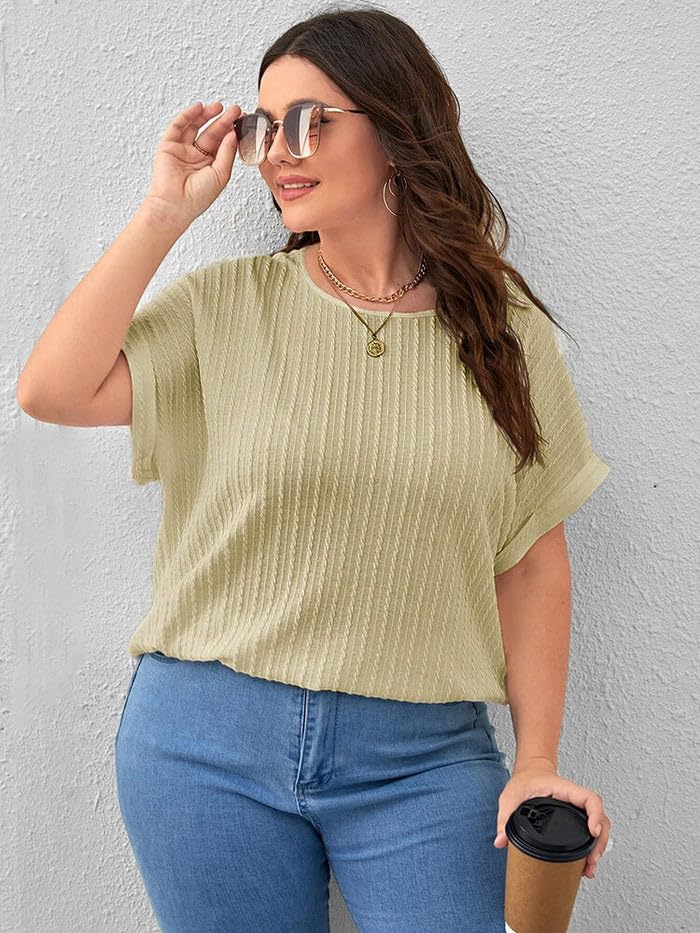 Image of Zilcon Womens Dressy Casual Business Work Tops Half Sleeve Boat Neck Jacquared Top for Women Formal, Casual, Office, Date, Outing, Party Tops