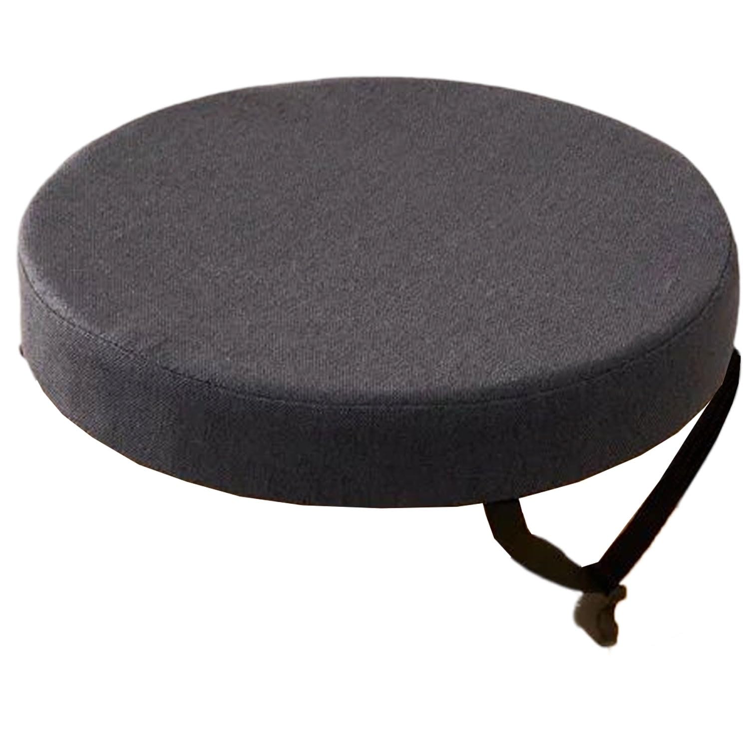 VEAI Round Bar Stool Cushions with Ties 28/30/33/35/40/45/50 Indoor Outdoor - Chair Cushion Non-Slip Seat Pad High-Density Foam Chair Pads with Zipper(Y15,45x5/17.7x2in)