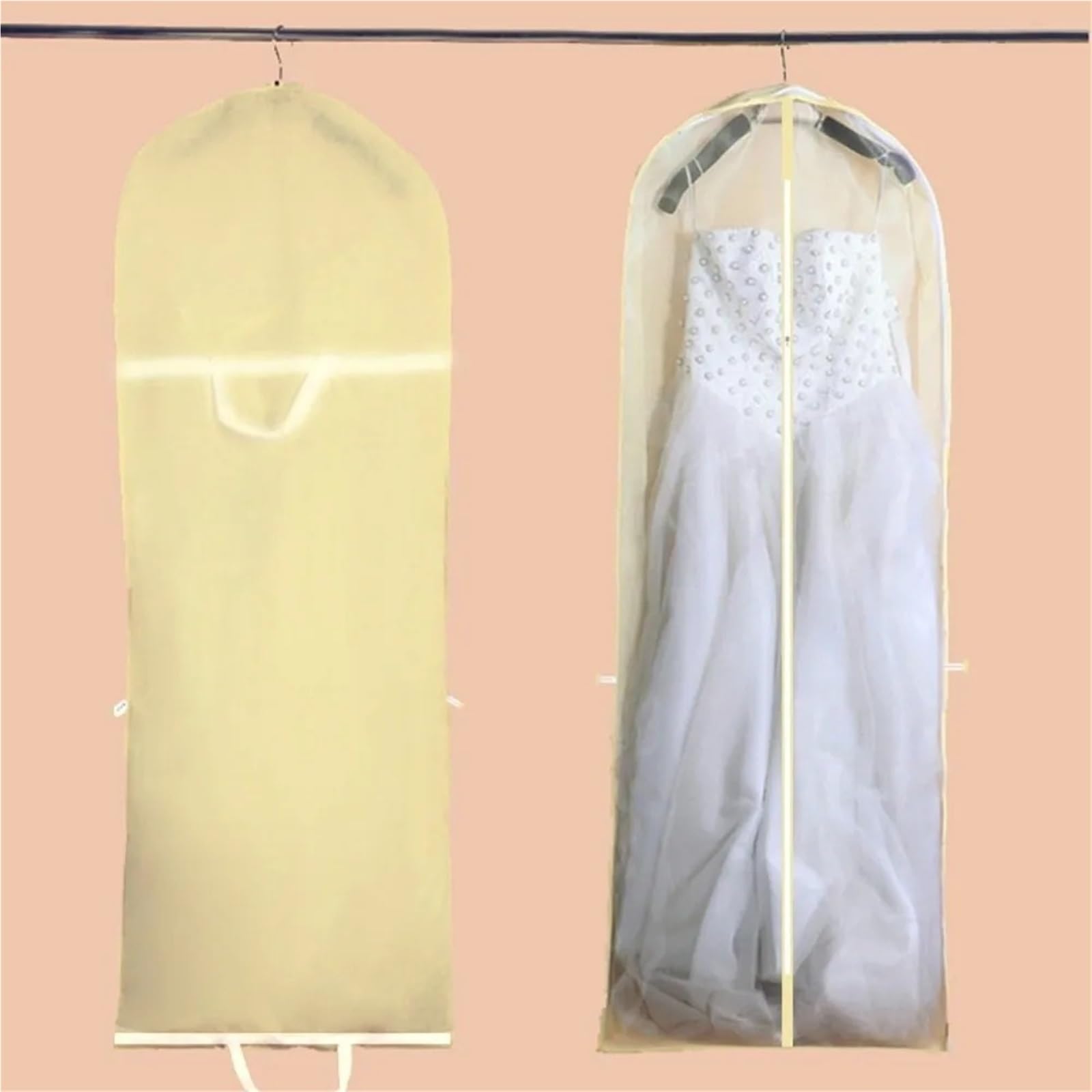 Porta Trajes Viaje Hombre 2 fundas for vestido de novia de 180 cm con cremallera for colgar