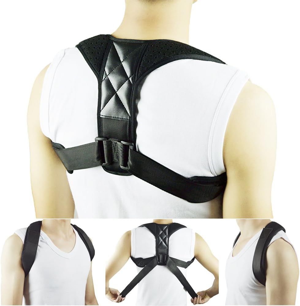 Posture Corrector Clavicle Support Brace for Women & Men, Improve Bad Posture, Thoracic Kyphosis, Shoulder Alignment, Upper Back Pain Relief for Home and Office