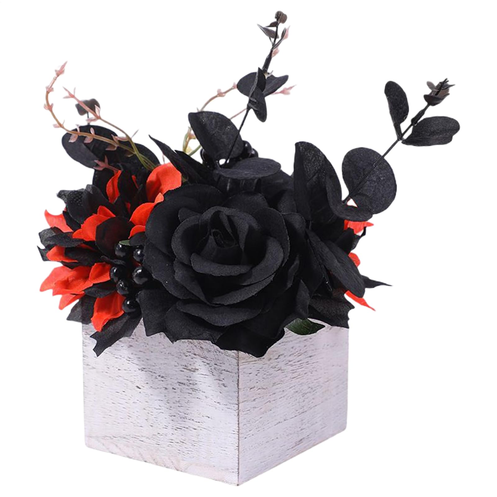Décorations florales d'Halloween artificielles sans entretien pour local et salle