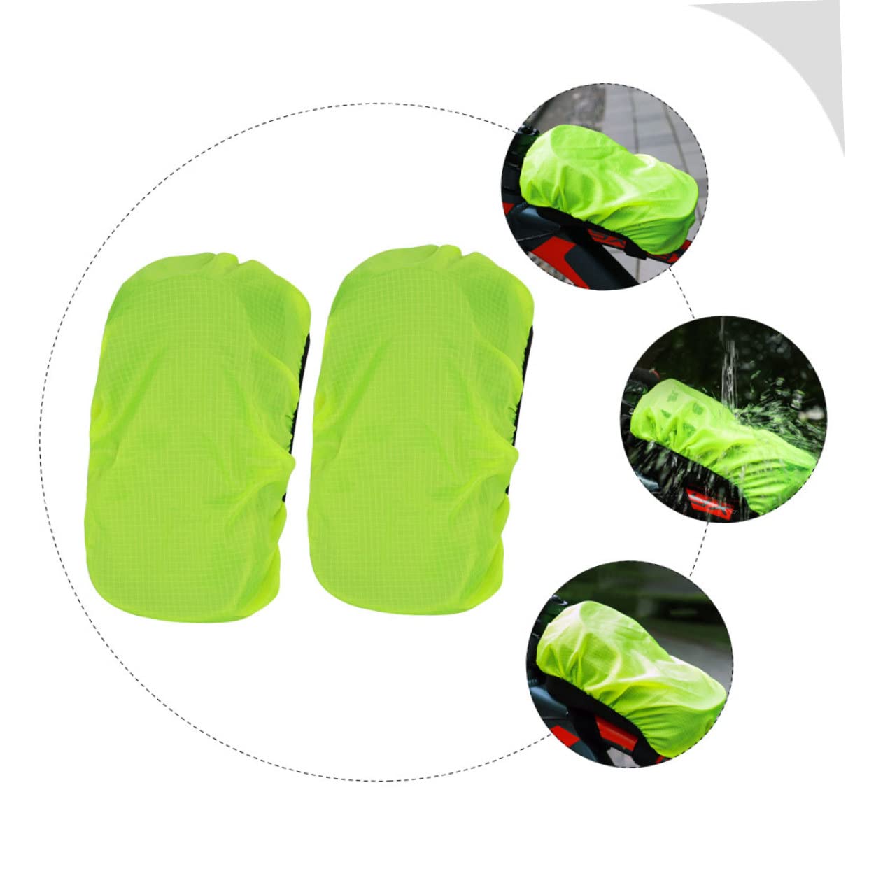 Abaodam Bolsa De Ciclismo Funda Impermeable Funda Elástica Protectora Funda Protectora para Poste De Bicicleta Impermeable Bolsa para Portaequipajes Trasero De Bicicleta Funda