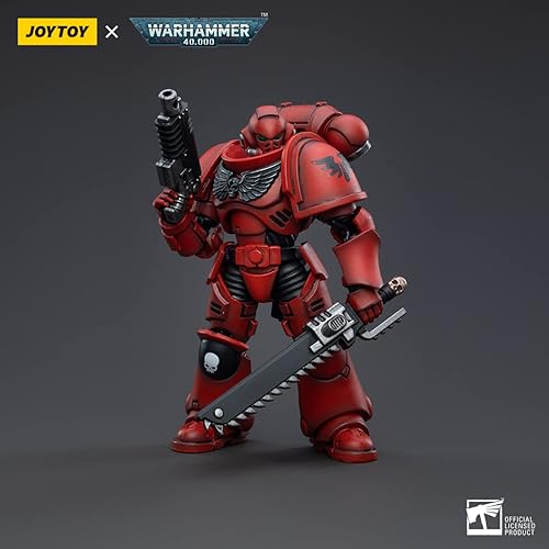 Miniatura 8 de Pipigirl JoyToy × Warhammer Genuine License 118 Figuras de acción de soldado, kits de modelos de guerrero extremo militar militar de 4 pulgadas