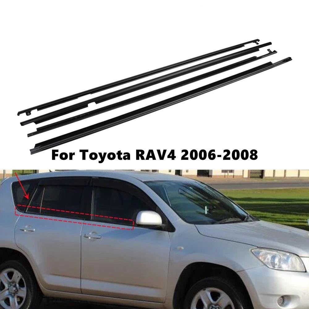 Gumowe listwy uszczelniające do okien samochodowych Toyota RAV4 2006-2008 75710-0R020 75720-0R020, 4 sztuki