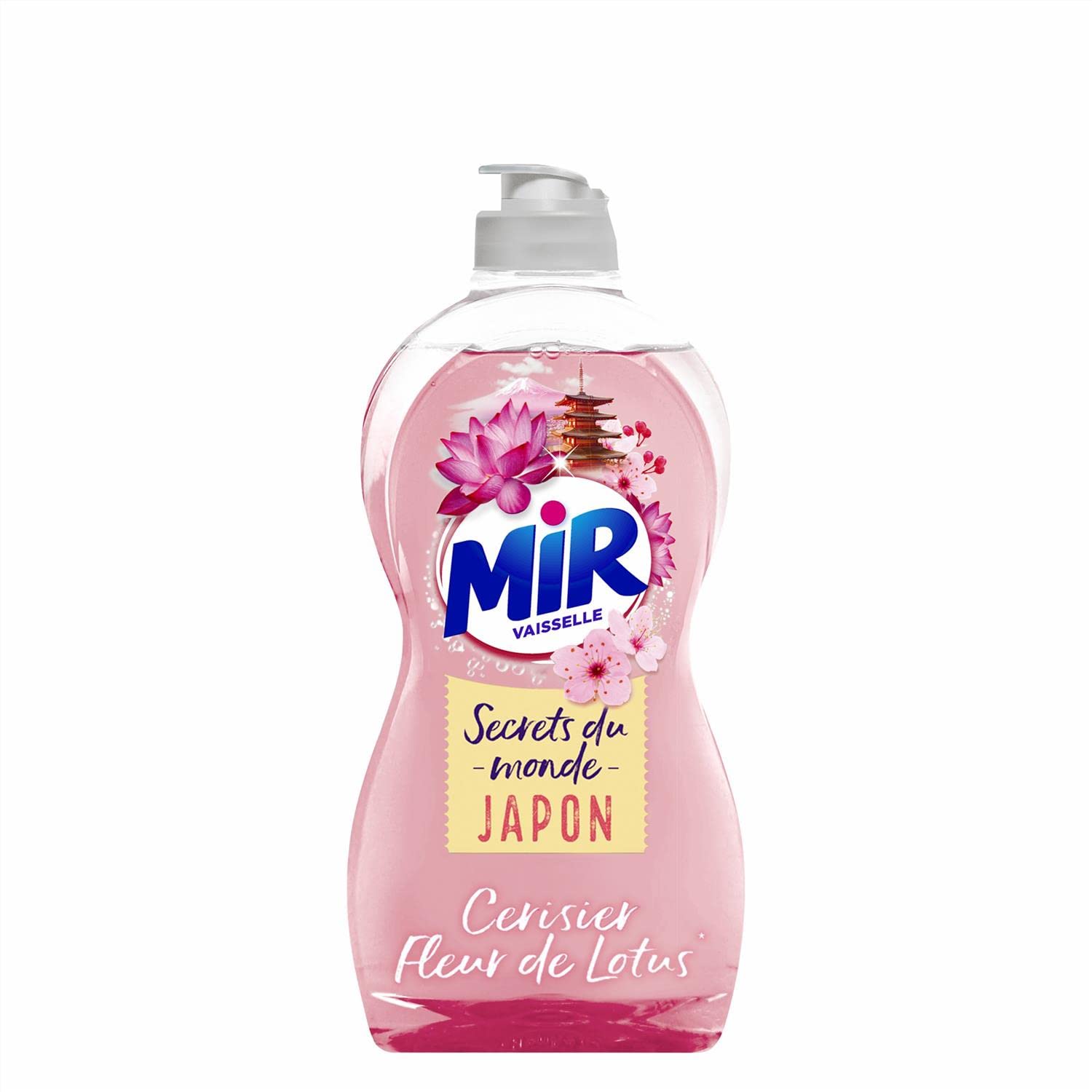 Mir Secrets de Fleurs - Detersivo liquido per stoviglie, con profumo di fiori di ciliegio imperiale, 500 ml, 3 pezzi