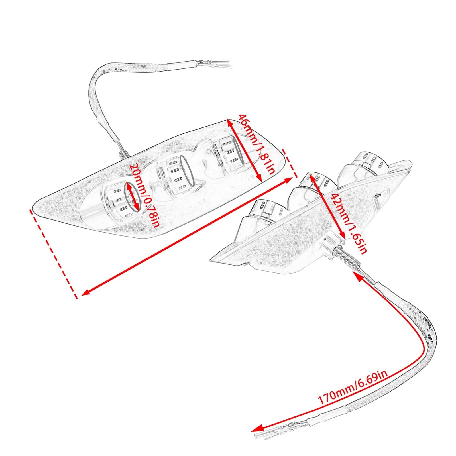 moto Fanale Posteriore Per BMW S1000RR M1000RR 2020-2022 2023-2025 Fanale Posteriore A LED Integrato 1 Paio Di Indicatori Di Direzione Posteriori Fanale posteriore per moto(2023-2025 Black)