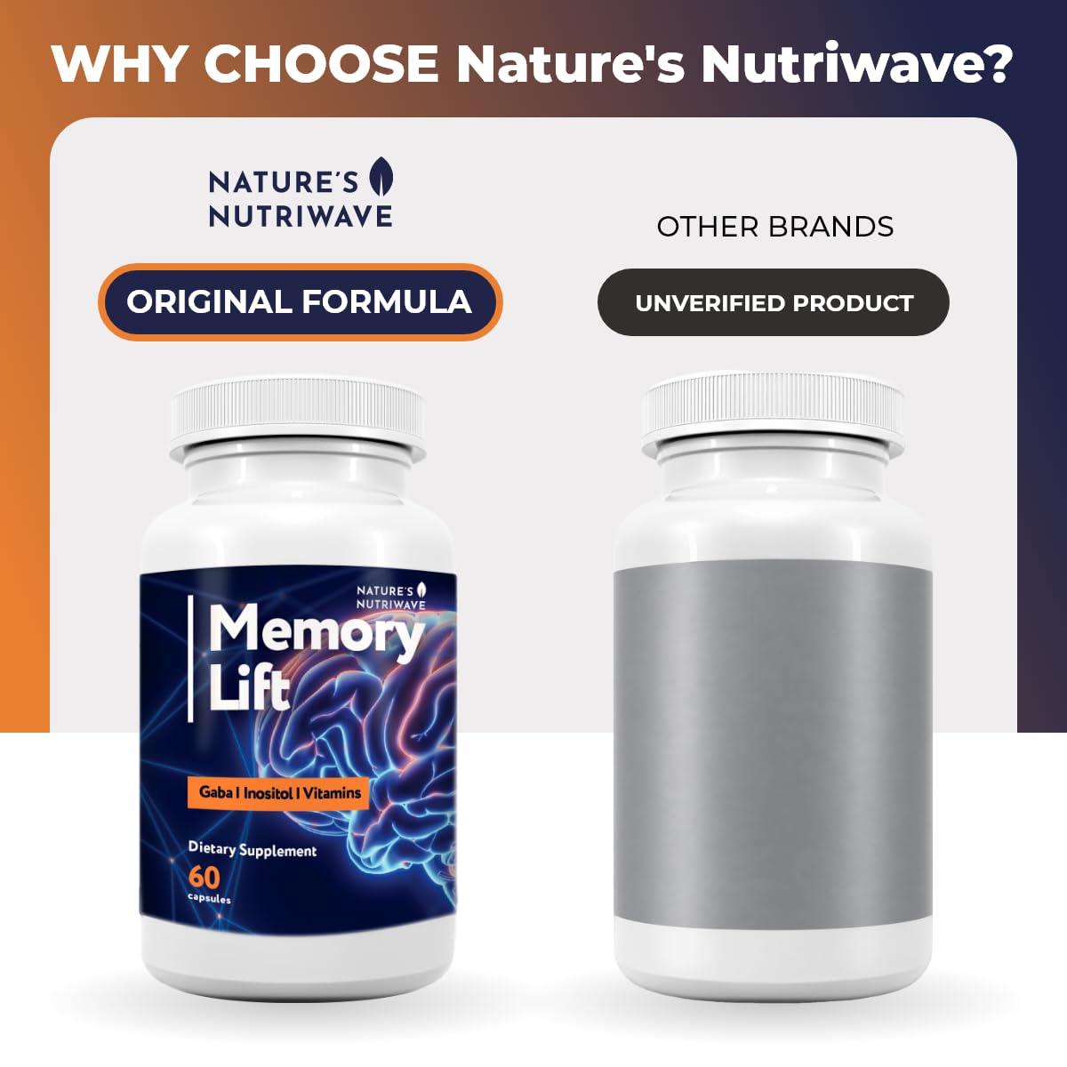 Memory Lift – Vitamins A, C, D, E & B-Complex – 60 Ct, 2 Month Supply — Amazon image 5